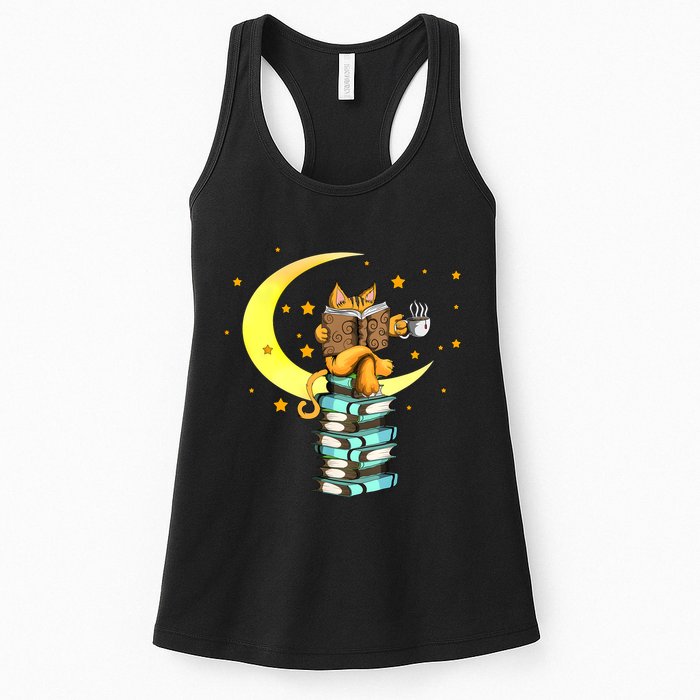 Cats Coffee Reading Kat Books Read Stubenter Kitten Womens Tank Top