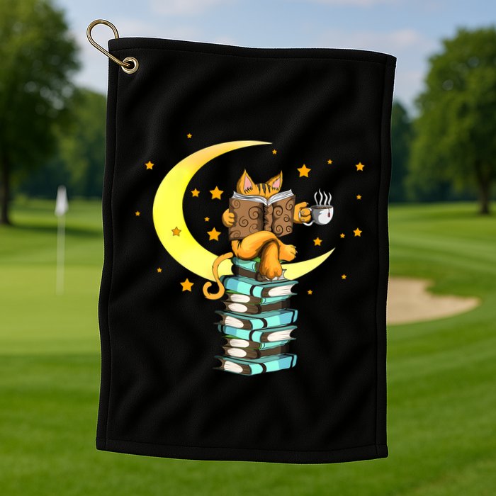 Cats Coffee Reading Kat Books Read Stubenter Kitten Golf Towel