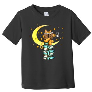 Cats Coffee Reading Kat Books Read Stubenter Kitten Toddler T-Shirt