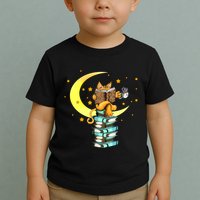 Cats Coffee Reading Kat Books Read Stubenter Kitten Toddler T-Shirt
