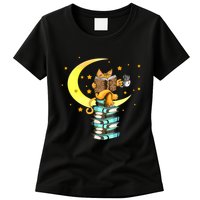 Cats Coffee Reading Kat Books Read Stubenter Kitten Womens T-Shirt