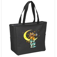 Cats Coffee Reading Kat Books Read Stubenter Kitten Zip Tote Bag