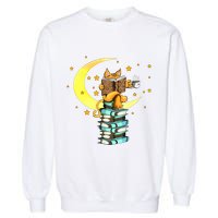 Cats Coffee Reading Kat Books Read Stubenter Kitten Garment-Dyed Sweatshirt