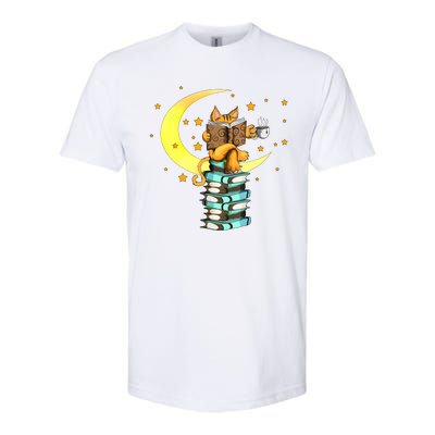 Cats Coffee Reading Kat Books Read Stubenter Kitten Softstyle® CVC T-Shirt