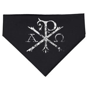 Christian Chi Rho Labarum Christogram Cross Faith USA-Made Doggie Bandana