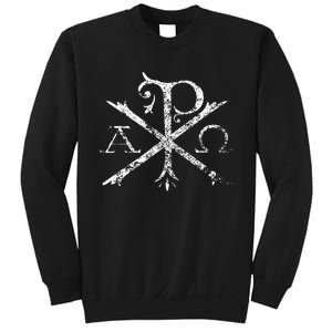 Christian Chi Rho Labarum Christogram Cross Faith Sweatshirt