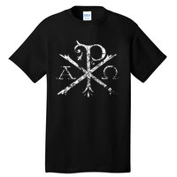 Christian Chi Rho Labarum Christogram Cross Faith Tall T-Shirt