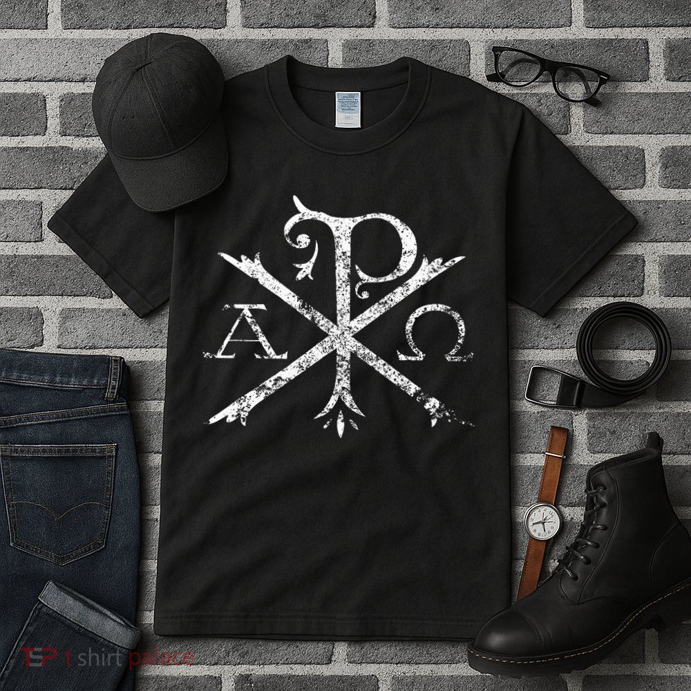 Christian Chi Rho Labarum Christogram Cross Faith Tall T-Shirt