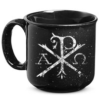 Christian Chi Rho Labarum Christogram Cross Faith 15oz Campfire Ceramic Mug