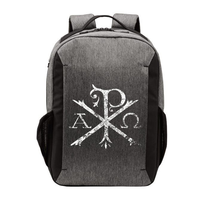 Christian Chi Rho Labarum Christogram Cross Faith Vector Backpack
