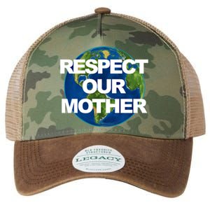 Climate Change Respect Our Mother Earth Gift Legacy Tie Dye Trucker Hat