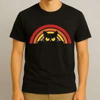 Cute Cat Rainbow Vintage T-Shirt