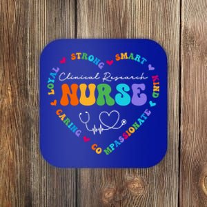 Cute Clinical Research Nurse Appreciation Nursing School Funny Gift Coaster