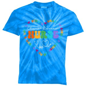 Cute Clinical Research Nurse Appreciation Nursing School Funny Gift Kids Tie-Dye T-Shirt