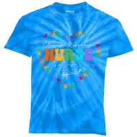 Cute Clinical Research Nurse Appreciation Nursing School Funny Gift Kids Tie-Dye T-Shirt