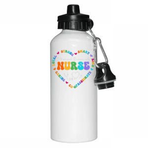 Cute Clinical Research Nurse Appreciation Nursing School Funny Gift Aluminum Water Bottle