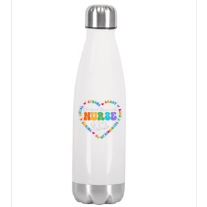 Cute Clinical Research Nurse Appreciation Nursing School Funny Gift Stainless Steel Insulated Water Bottle