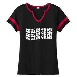 Cousin Crew Retro Ladies Halftime Notch Neck Tee