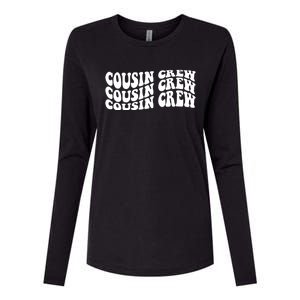 Cousin Crew Retro Womens Cotton Relaxed Long Sleeve T-Shirt