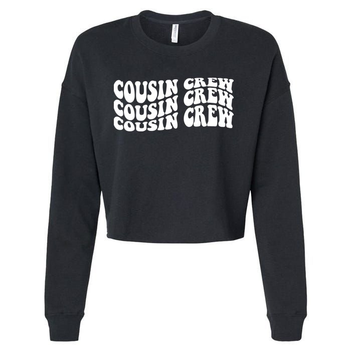 Cousin Crew Retro Cropped Pullover Crew