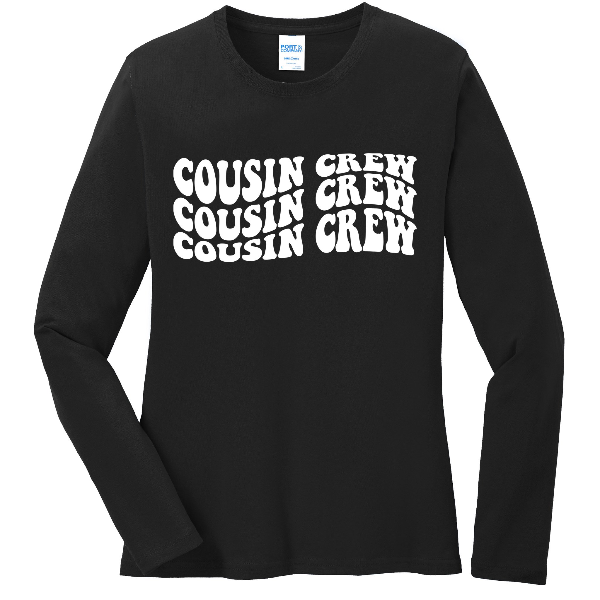 Cousin Crew Retro Ladies Long Sleeve Shirt