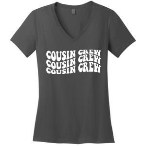 Cousin Crew Retro Women's V-Neck T-Shirt