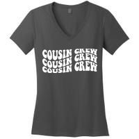 Cousin Crew Retro Women's V-Neck T-Shirt