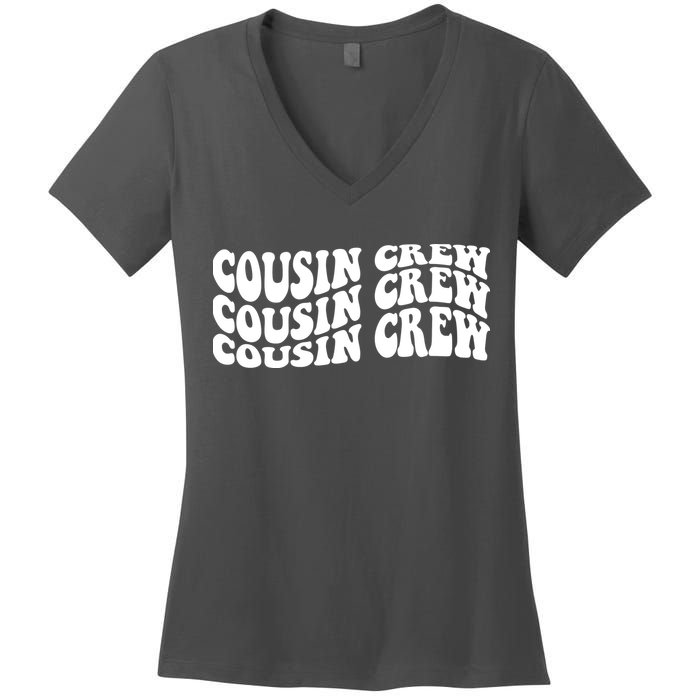 Cousin Crew Retro Women's V-Neck T-Shirt
