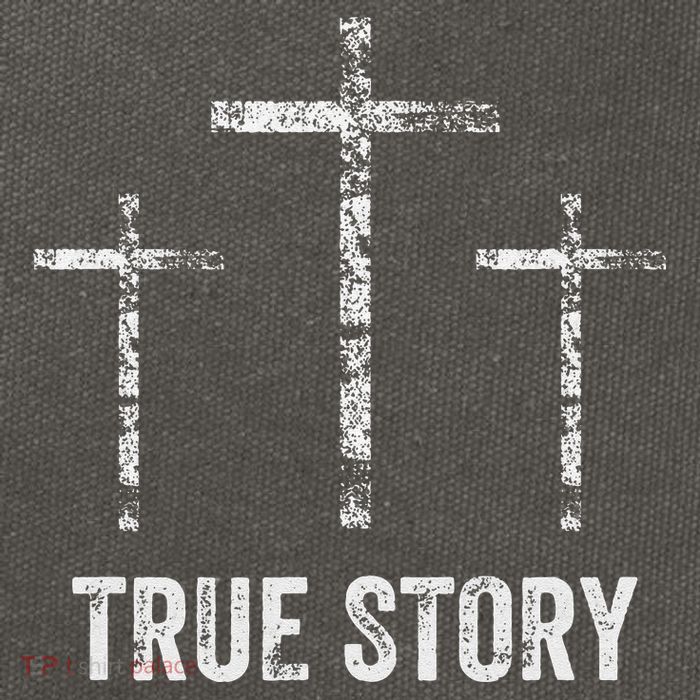 Christian Christmas Resurrection Day Jesus Three Crosses Cotton Canvas Backpack