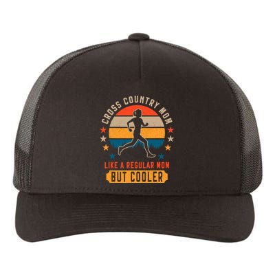 Cross Country Running Mom XC Running And Trail Running Yupoong Adult 5-Panel Trucker Hat