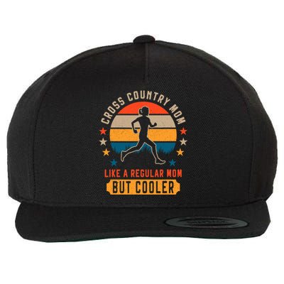 Cross Country Running Mom XC Running And Trail Running Wool Snapback Cap