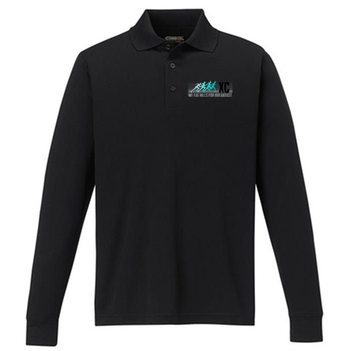 Cross Country Running Performance Long Sleeve Polo