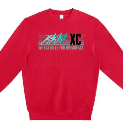 Cross Country Running Premium Crewneck Sweatshirt