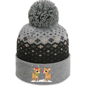 Cute Christmas Reindeers The Baniff Cuffed Pom Beanie