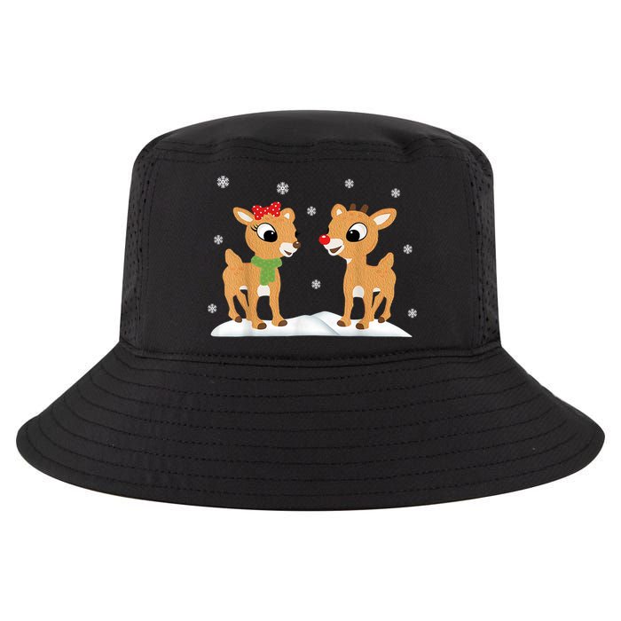Cute Christmas Reindeers Cool Comfort Performance Bucket Hat