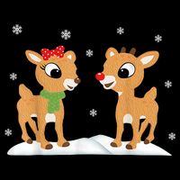 Cute Christmas Reindeers Cooling Performance Crew T-Shirt