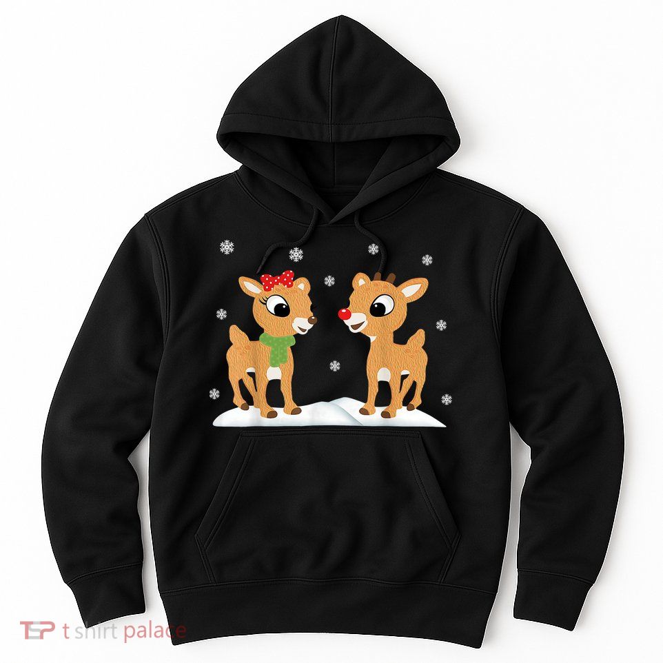 Cute Christmas Reindeers Hoodie