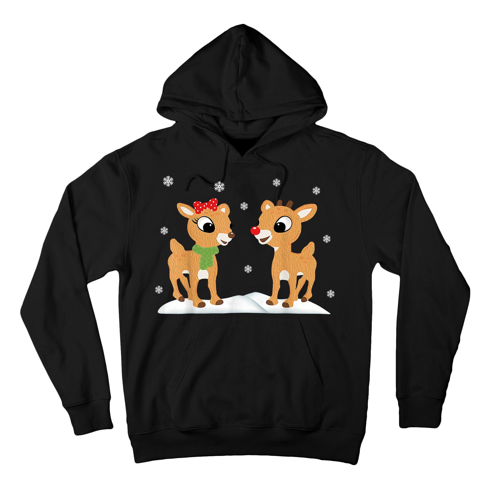 Cute Christmas Reindeers Tall Hoodie