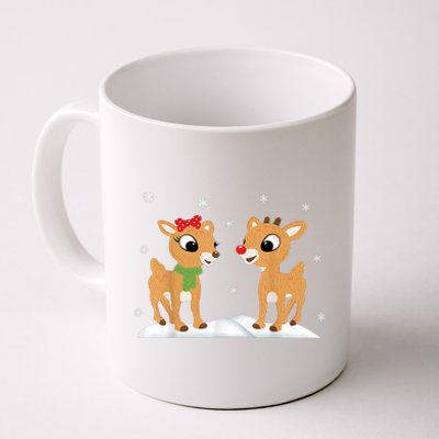 Cute Christmas Reindeers Coffee Mug