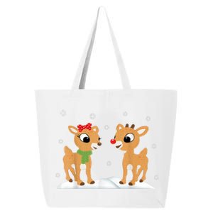 Cute Christmas Reindeers 25L Jumbo Tote