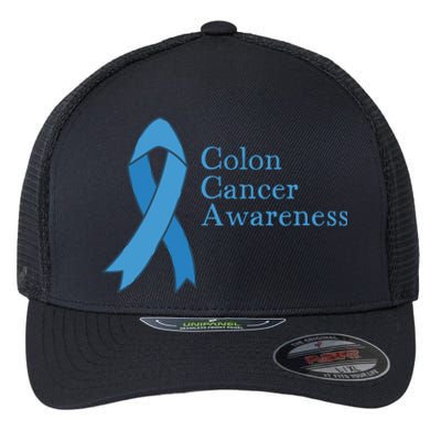 Colon Cancer Ribbon Flexfit Unipanel Trucker Cap