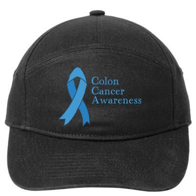 Colon Cancer Ribbon 7-Panel Snapback Hat