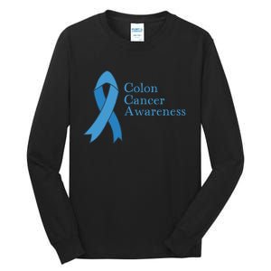 Colon Cancer Ribbon Tall Long Sleeve T-Shirt