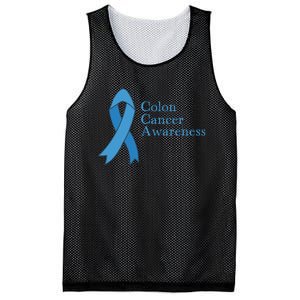 Colon Cancer Ribbon Mesh Reversible Basketball Jersey Tank