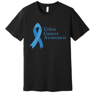 Colon Cancer Ribbon Premium T-Shirt