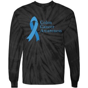 Colon Cancer Ribbon Tie-Dye Long Sleeve Shirt