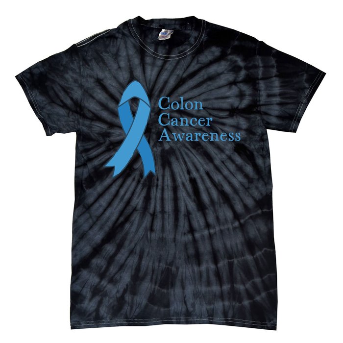 Colon Cancer Ribbon Tie-Dye T-Shirt