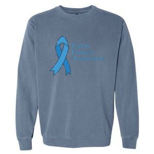 Colon Cancer Ribbon Garment-Dyed Sweatshirt