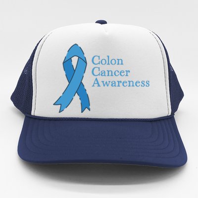 Colon Cancer Ribbon Trucker Hat