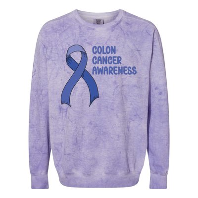 Colon Cancer Ribbon Colorblast Crewneck Sweatshirt